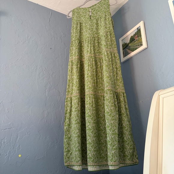 Max Studio Green and White‎ Floral Flowy Sleeveless Maxi Dress, size M - Picture 7 of 7